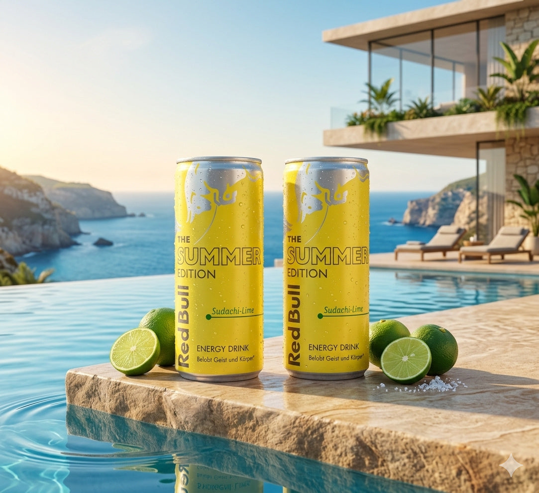 2 x Red Bull Sudachi Lime Energy Drink Dose Sommer Edition (inkl. Pfand)