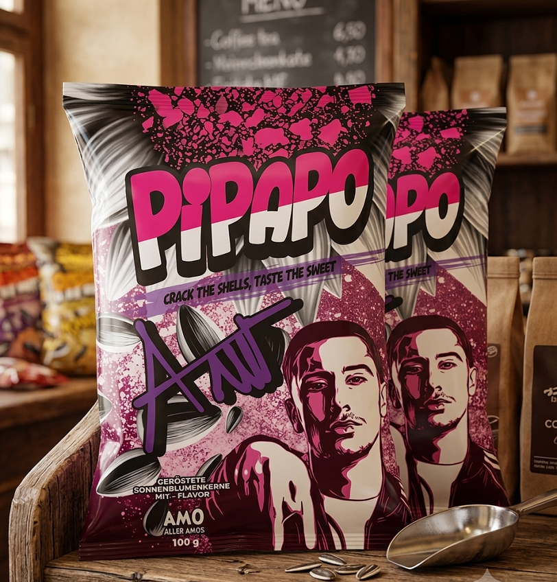 Massiv`s BSR Sonnenblumenkerne Erdbeereis + Amo Pipapo Popcorn Geschmack