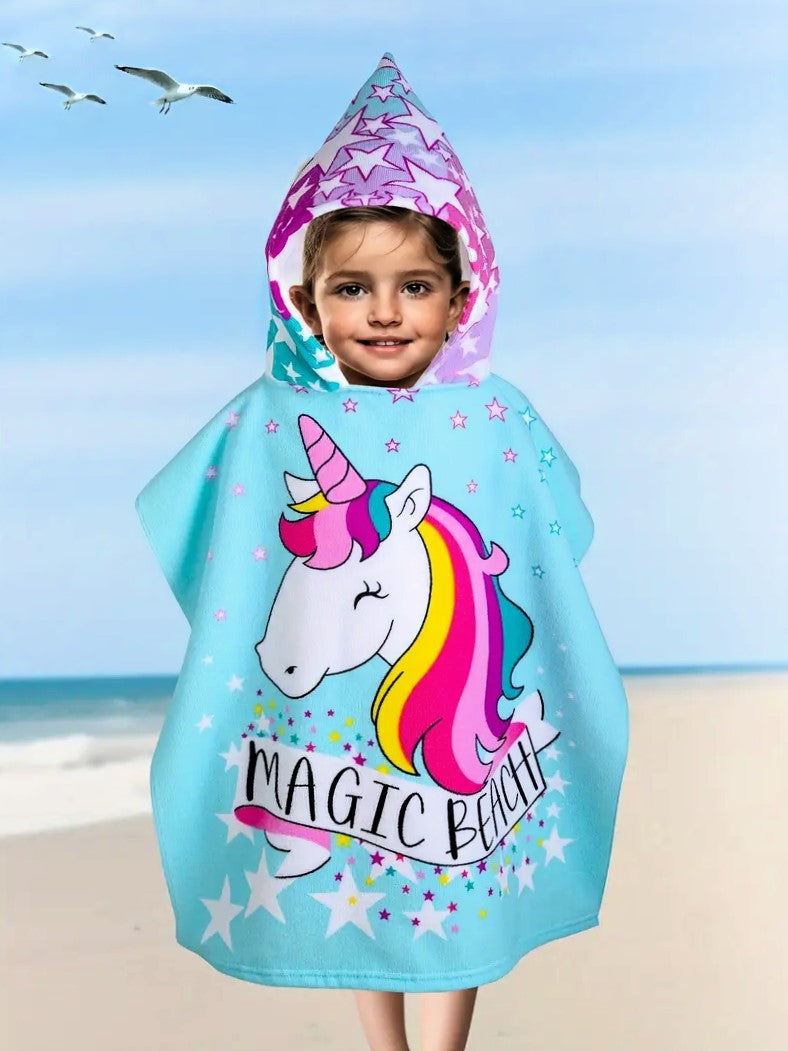 Einhorn Magic Beach Strandtuch Handtuch Badetuch Umhang