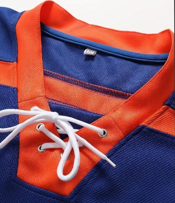 Eishockey Trikot Sport Glatt 69 Langarm Stickerei