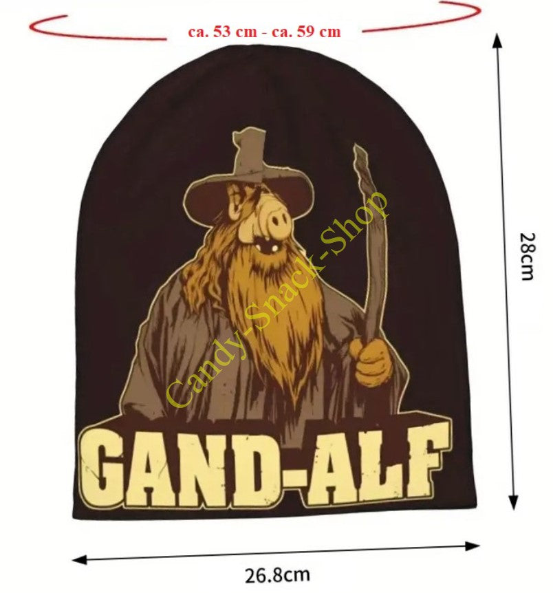 Gand Alf Mütze Beanie Cartoon Stil Winter Cap Fasching Karneval Fastnacht fürs Kostüm