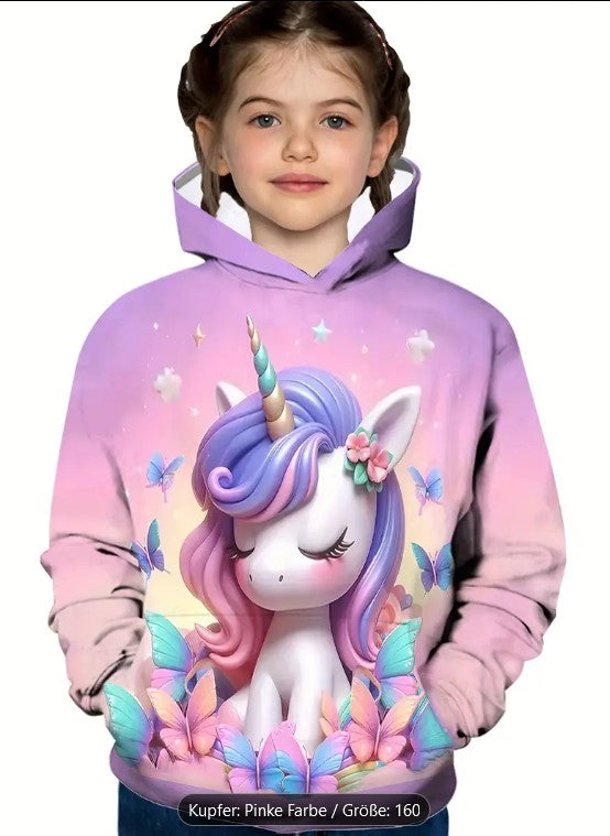 Kinder Hoodie Einhorn 3 D Druck Cartoon Einhorn