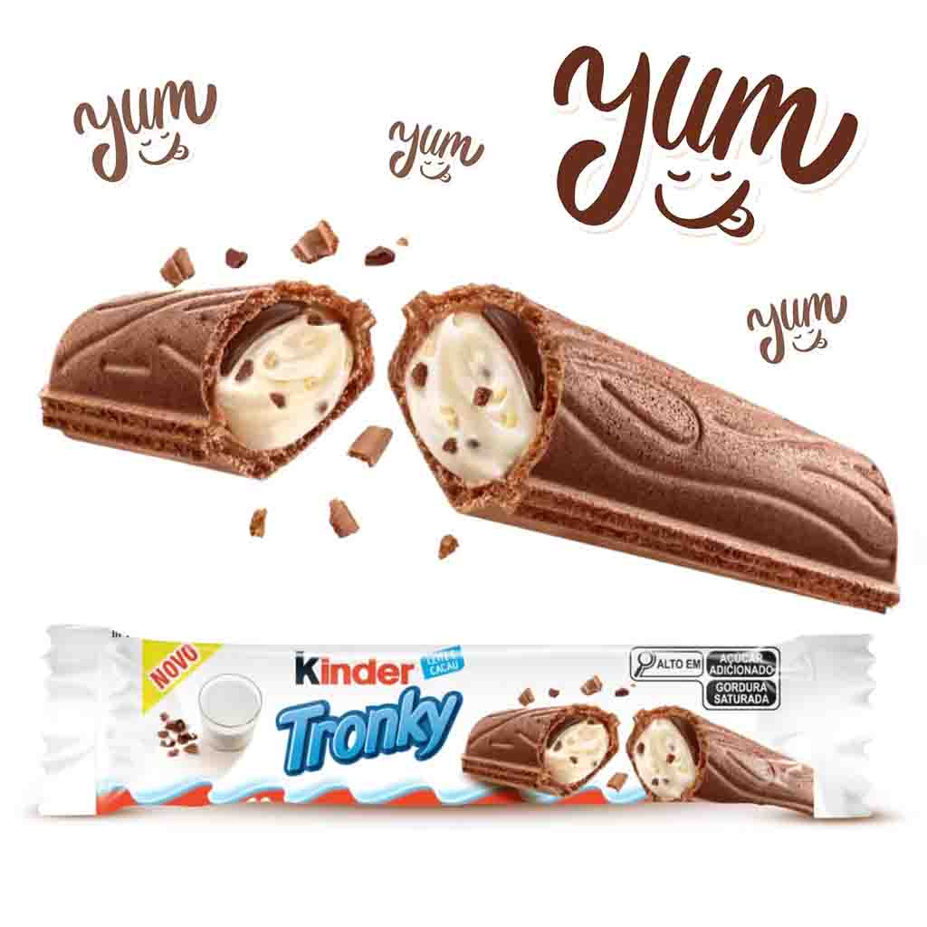 Kinder Tronky 5er 90g Kakaowaffel Milchschokolade
