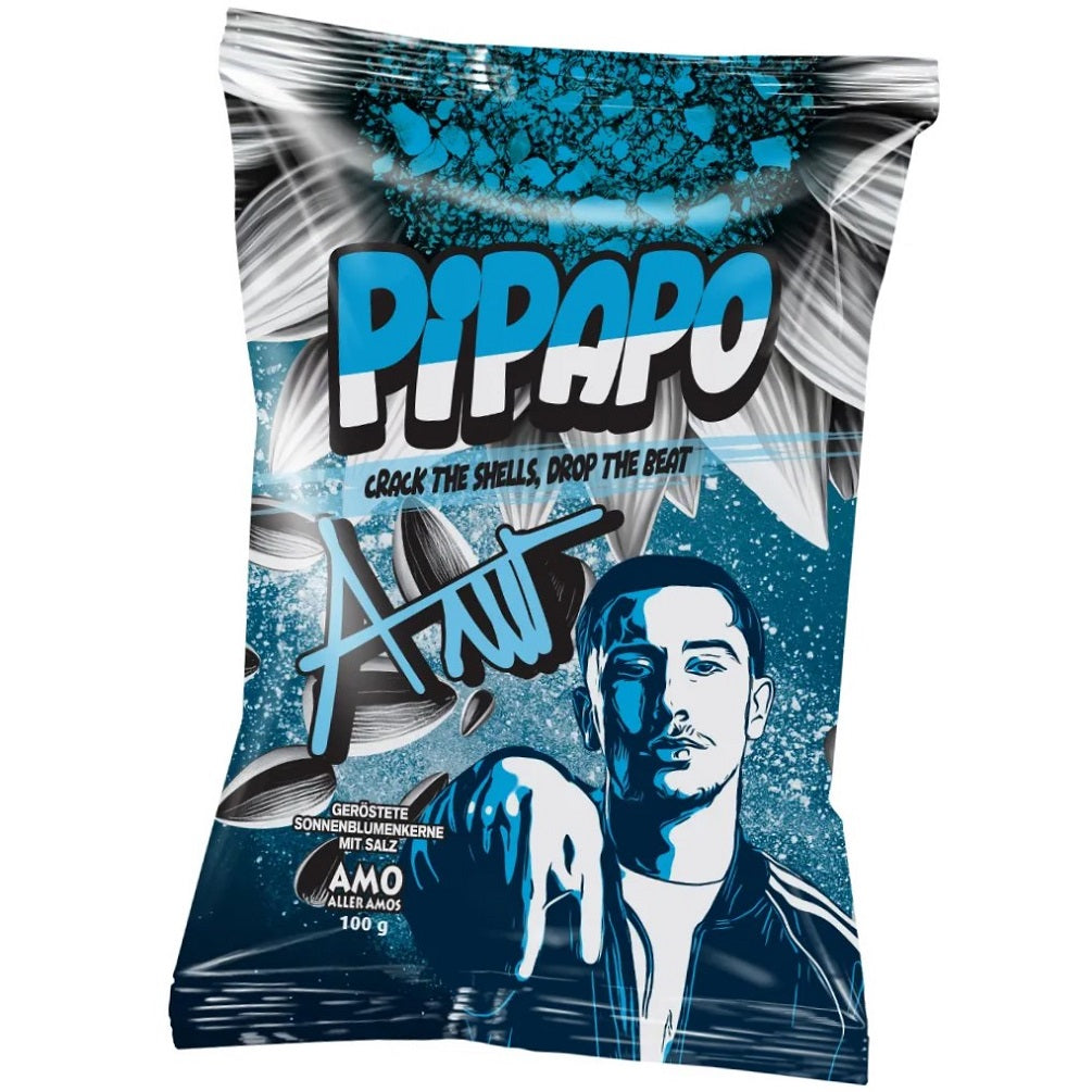 Pipapo Amo geröstete Sonnenblumenkerne mit Salz - Blaue Edition 100g