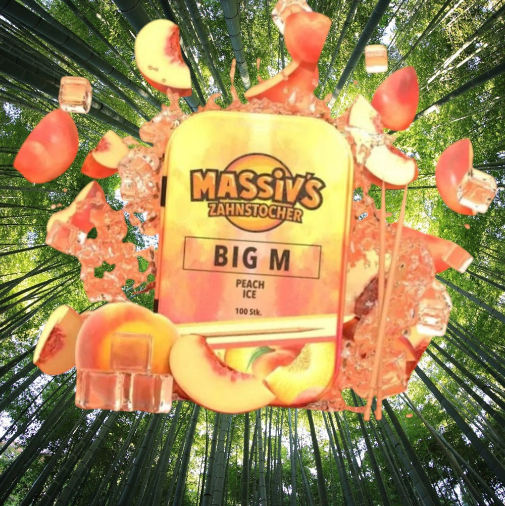 2 x Massiv's Zahnstocher Geschmack BIG M Peach ,BRUDERHERZ Dragonfruit Ice