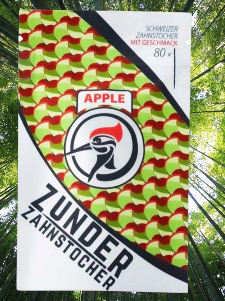 8 x Zunder Zahnstocher mit Geschmack Lime Berry Apple Cherry Melon Mint Zimt Tropic
