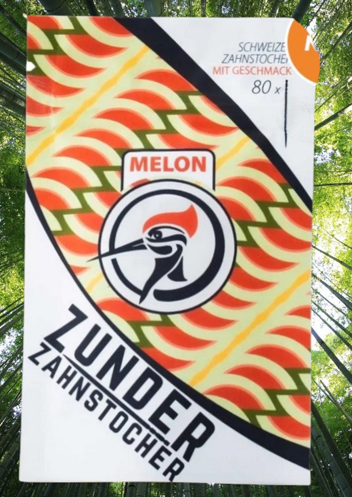 3 x Zunder Zahnstocher mit Geschmack Lime Apple Melon