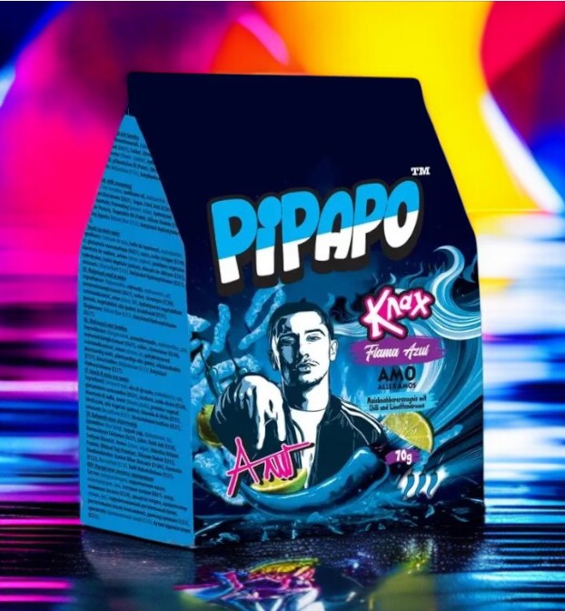 Bundle PIPAPO AMO Knax Chips Flama Azul + Sonnenblumenkerne blaue Edtion
