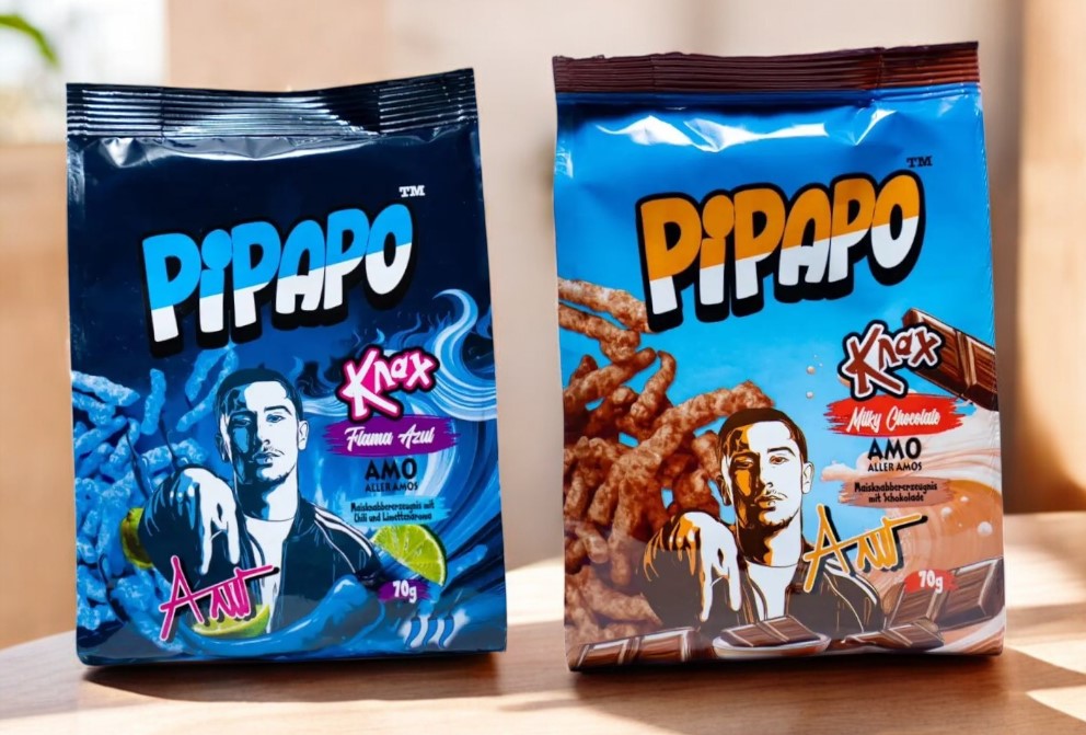 Bundle PIPAPO AMO Knax Chips Flama Azul + Milky Chocolate ( Milch Schokolade )