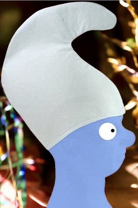 7 x Zwergenmütze Zwerg Mütze Schlumpf Fasching Karneval Fastnacht fürs Kostüm weiß