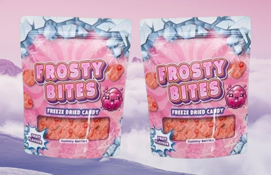 2 x 50g Frosty Bites Gummy Berries gefriergetrocknete Bonbons