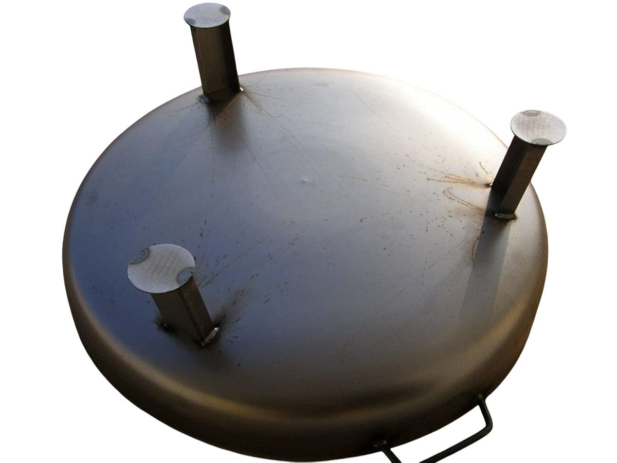Feuerschale 80 cm Stahl Klöpperboden Dreibein Grill dicke ca. 2,2 / 2,5 mm