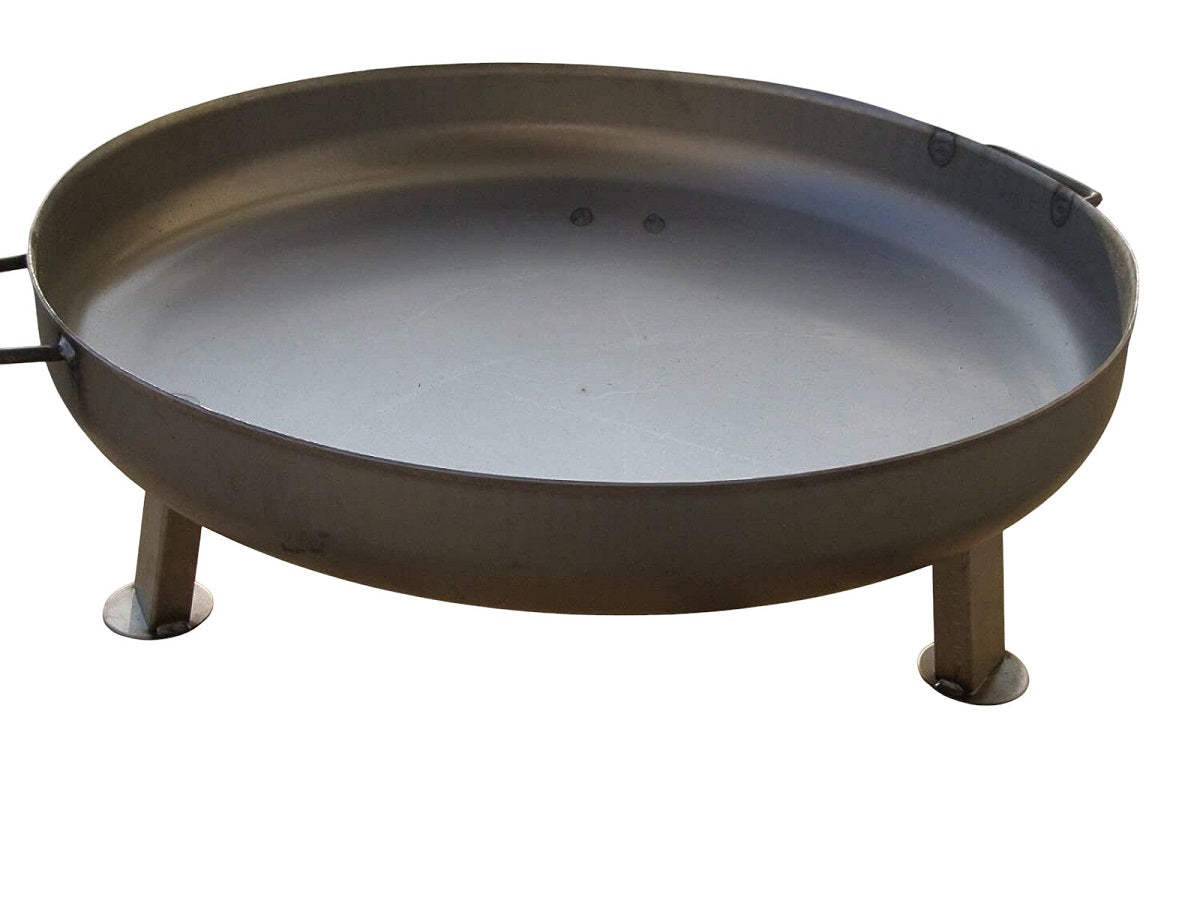Feuerschale 80 cm Stahl Klöpperboden Dreibein Grill dicke ca. 2,2 / 2,5 mm