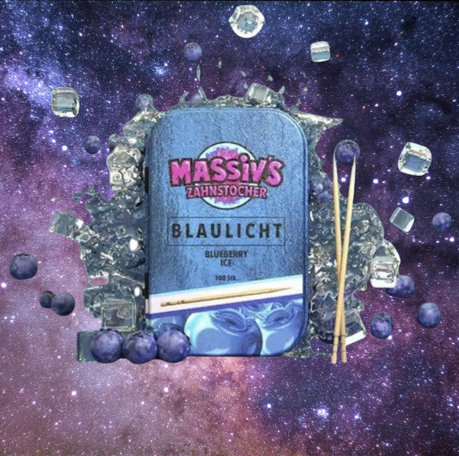 Bundle Massiv's Zahnstocher Geschmack Blueberry + GRATIS Pipapo Amo Sonnenblumenkerne mit Salz
