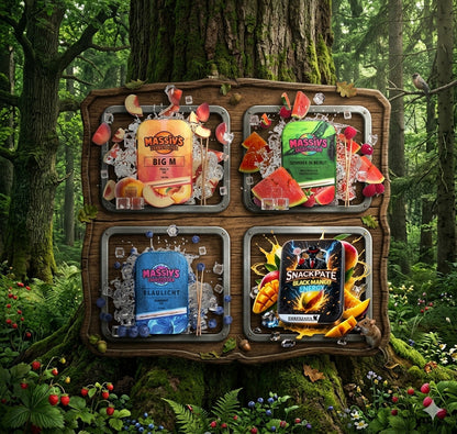 Bundle 4x Zahnstocher 3x Massiv Geschmack Peach, Cola  + 1x Snackpate Ehrenzahn Mango Energy