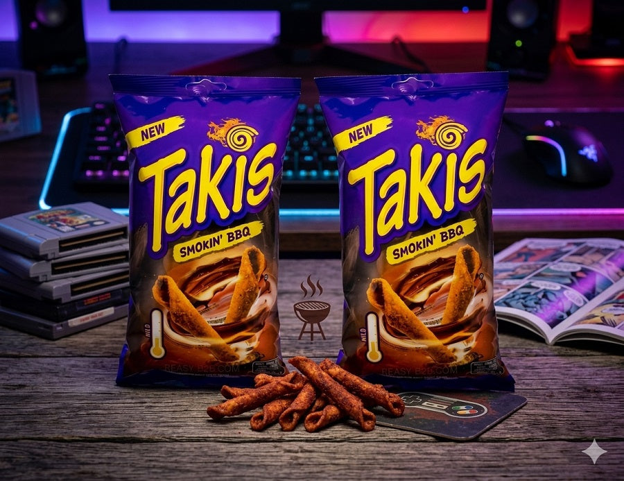 2x 100g Takis Smokin BBQ Barbeque Chips Maischips (mild)