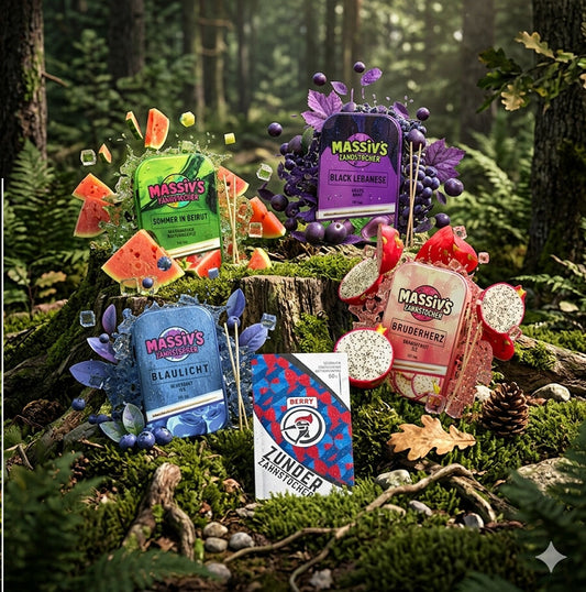 Bundle 5x Zahnstocher 4x Massiv's Geschmack Watermelon , Grape , Blueberry , Dragonfruit + Zunder Berry
