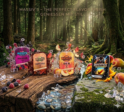 Bundle 4x Zahnstocher 3x Massiv Geschmack Berry, Peach, Cola + 1x Snackpate Ehrenzahn Mango Energy