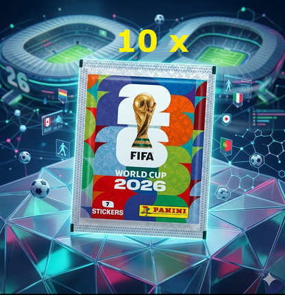 10 x 7 Sticker Panini Sticker Fifa WM 2026 World Cup Weltmeisterschaft
