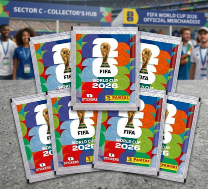 7 x 7 Sticker Panini Fifa WM 2026 World Cup Weltmeisterschaft Fußball