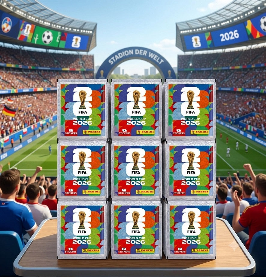 9 x 7 Sticker Panini Sticker Fifa WM 2026 World Cup Fu0ball Weltmeisterschaft