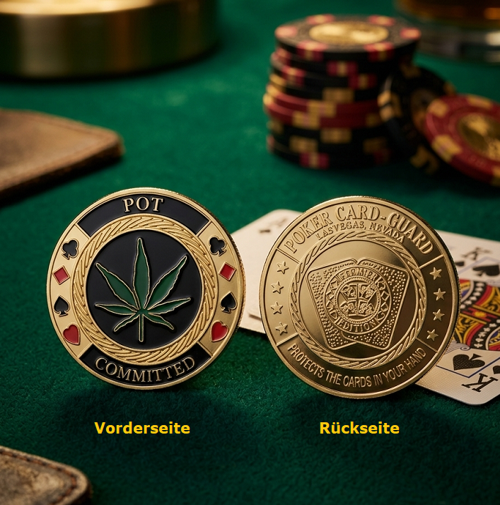 2x Premium Poker Karten Spielkarten 100% Plastik + Poker Cut Guard Kartenbeschützer