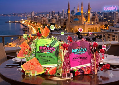 2 x Massiv's Zahnstocher Geschmack Watermelon Raspberry , Berrymix Ice