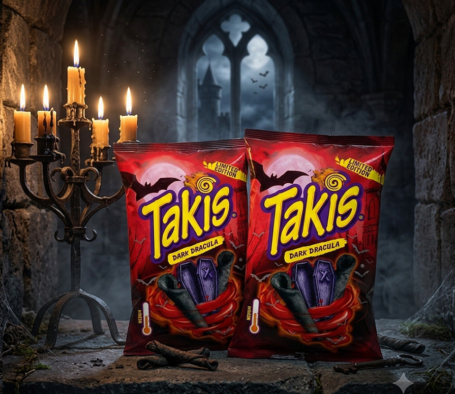 2x 100g Takis Dracula Chips Maischips (mild) Teriyaki Flavour