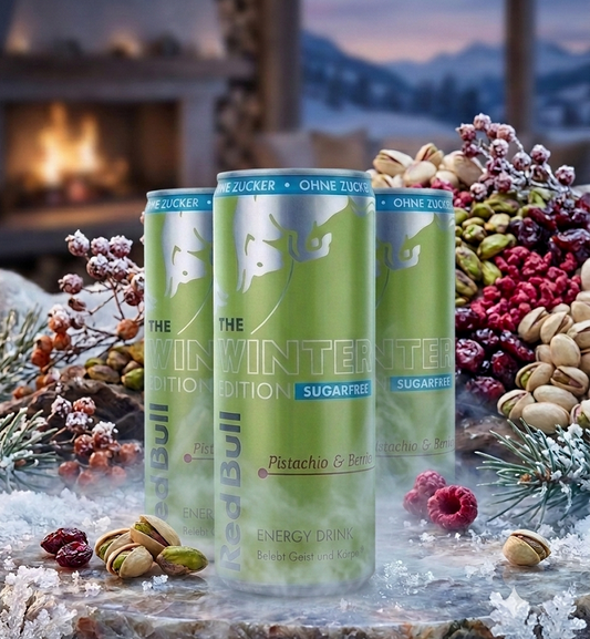 3 x Red Bull Pistazie Berry ZERO SUGAR Energy Drink Winter Edition 2026 (inkl. Pfand)