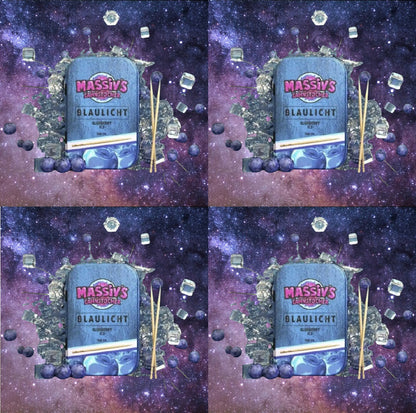 4 x Massiv's Zahnstocher mit Geschmack Blaulicht - Blueberry Ice (Nikotinfrei)
