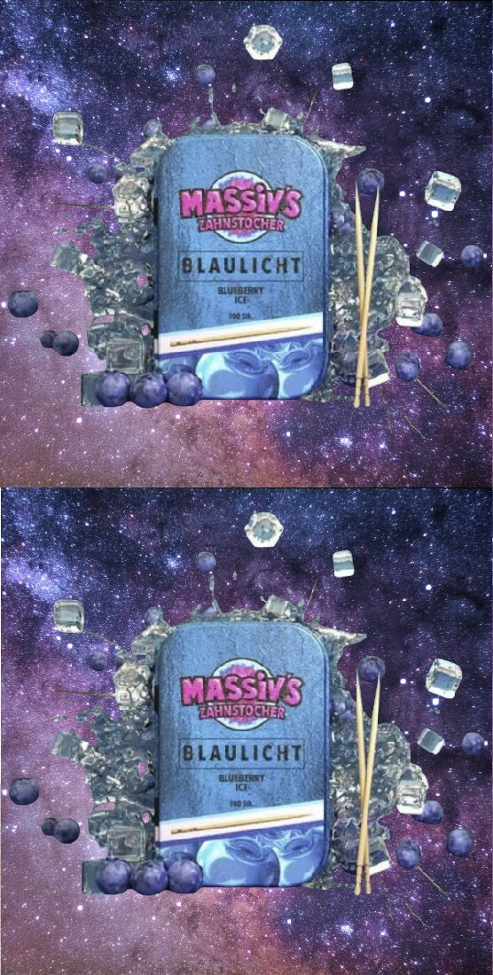 Bundle 6x Massiv Zahnstocher Geschmack Berrymix , Blueberry , Cola Ice
