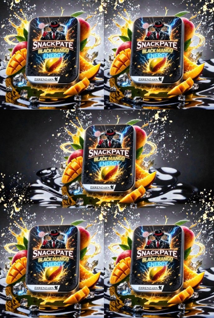5 x Snackpate Zahnstocher mit Geschmack Black Mango Energy Ehrenzahn