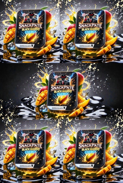 5 x Snackpate Zahnstocher mit Geschmack Black Mango Energy Ehrenzahn