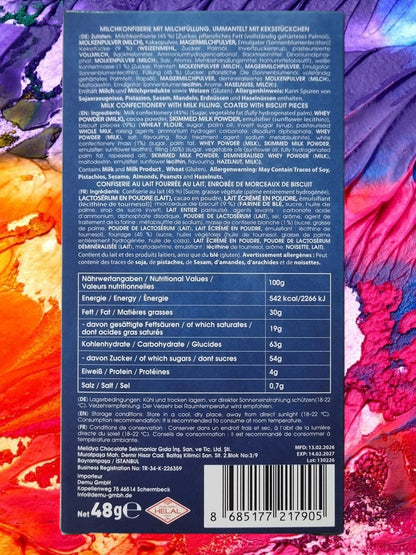 CrispyCluck Chicken Wings Schokolade - Milk 48g Milch Füllung ummantelt mit Keksstücken