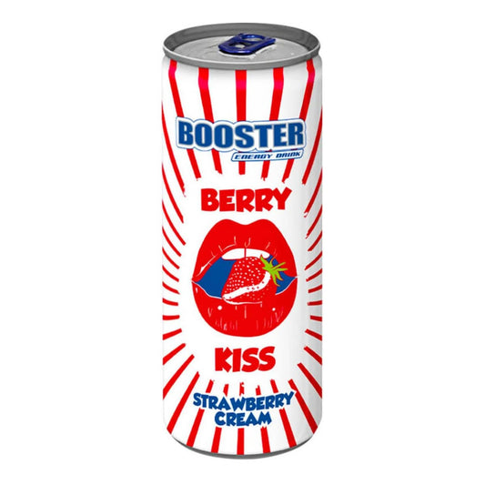 Booster Energy Drink Berry Kiss Strawberry Cream 0,33 Liter Dose ( inkl. Pfand )