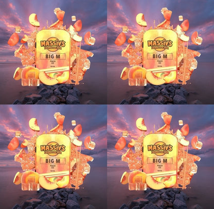 4 x Massiv's Zahnstocher mit Geschmack BIG M Peach Ice (Nikotinfrei)