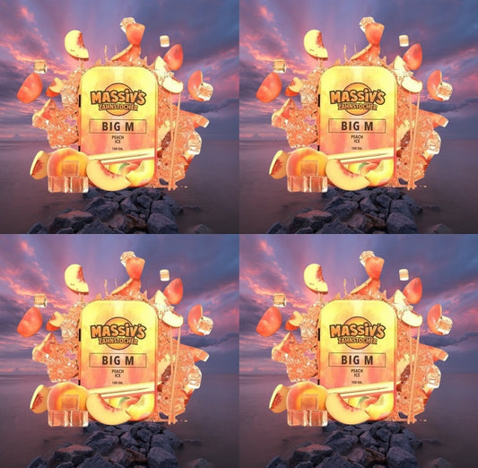 4 x Massiv's Zahnstocher mit Geschmack BIG M Peach Ice (Nikotinfrei)