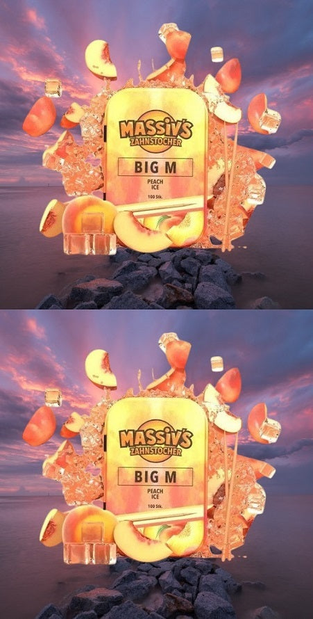 Bundle 4x Zahnstocher 2x Massiv Geschmack Peach  + 2x Snackpate Ehrenzahn Mango Energy