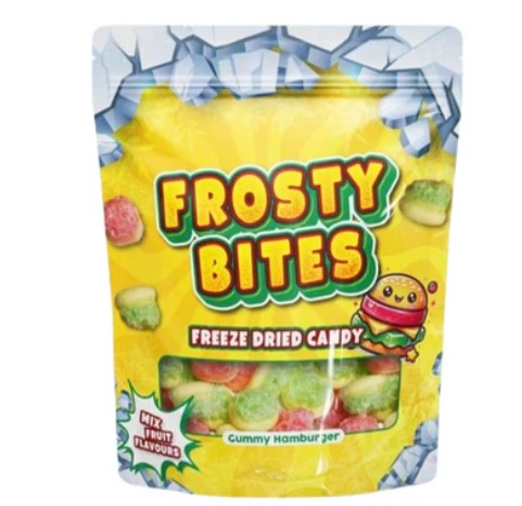 Frosty Bites Freze Dried Candy Gummy Hamburger 50g Gummibonbon