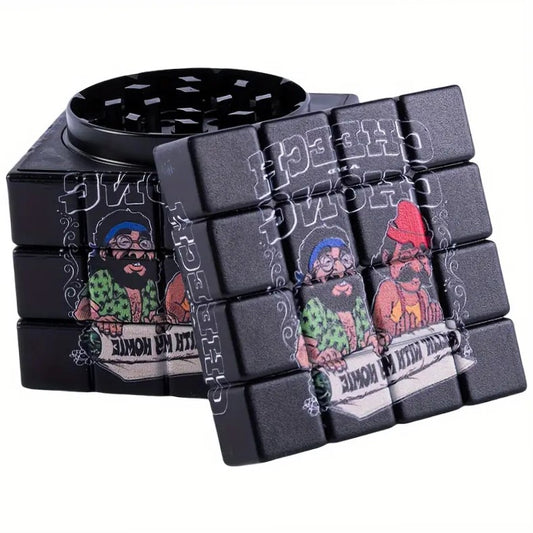 Grinder Gewürzmühle Kräutermühle kubischer Crusher Cheech 6 Chong 58 mm