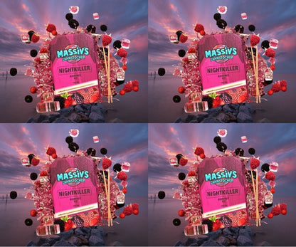 4 x Massiv's Zahnstocher mit Geschmack NIGHTKILLER Berrymix Ice (Nikotinfrei)
