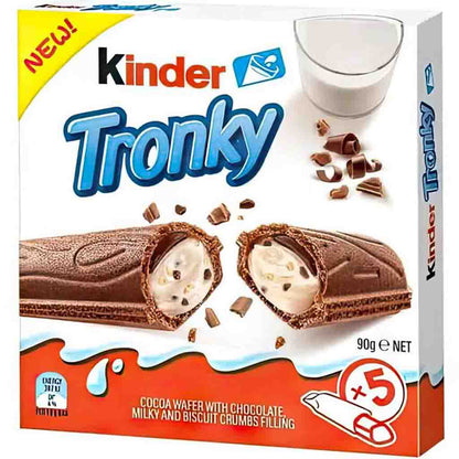 Kinder Tronky 5er 90g Kakaowaffel Milchschokolade
