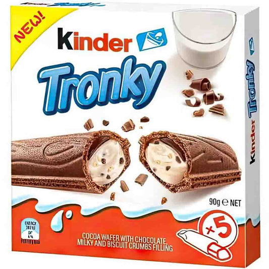 Kinder Tronky 5er 90g Kakaowaffel Milchschokolade