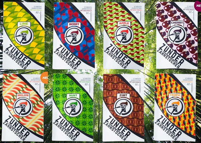 8 x Zunder Zahnstocher mit Geschmack Lime Berry Apple Cherry Melon Mint Zimt Tropic