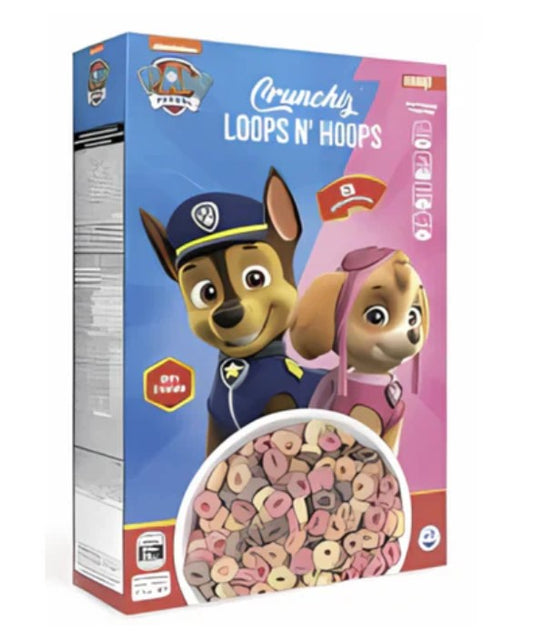 Paw Patrol Crunchiz Loops N' Hoops 375g