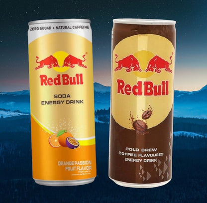 Red Bull Energy Drink (Zero) Orange Passionsfrucht + Brew Coffee Thailand (inkl. Pfand)