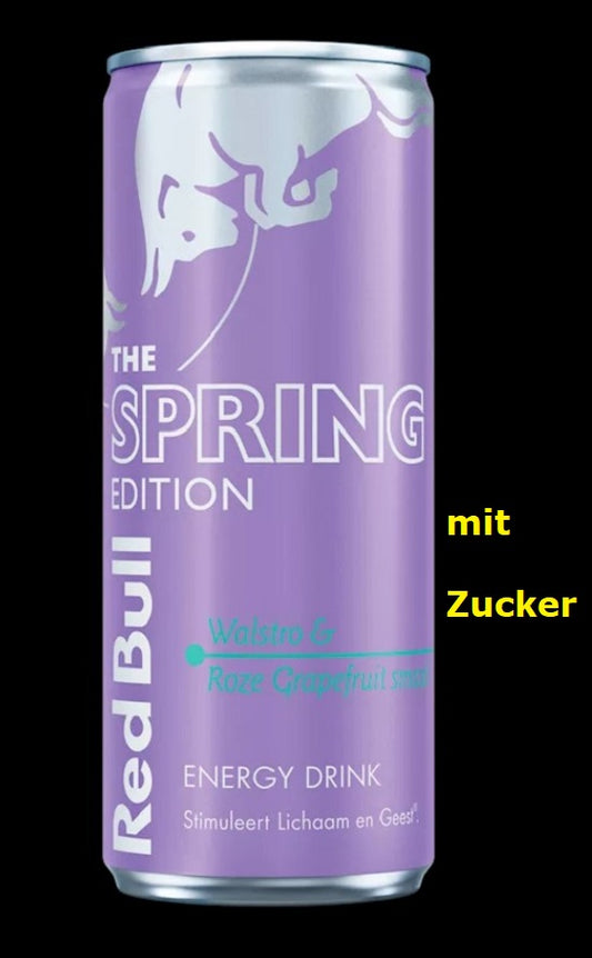 Red Bull - mit ZUCKER - Waldmeister & Pink Grapefruit Energy Drink 250ml Dose (inkl. Pfand 0,25€)