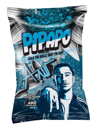 4 x Rapper Amo‘s Pipapo Sonnenblumenkerne Salzig (Salted)- Naturell - Taco - Popcorn -