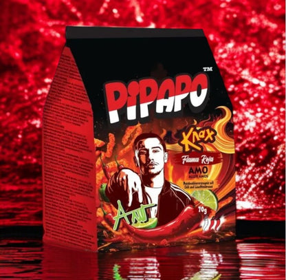 4 x PIPAPO AMO Knax Chips Flama Azul , Flama Roja , Milky Chocolate , Milky Strawberry MHD 05.2026