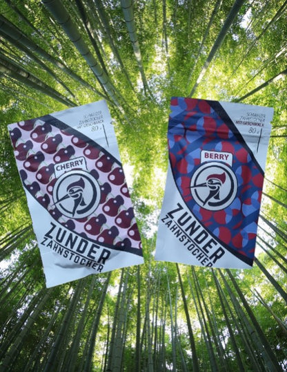 2 x Zunder Zahnstocher mit Geschmack Berry , Cherry ( Nikotinfrei )